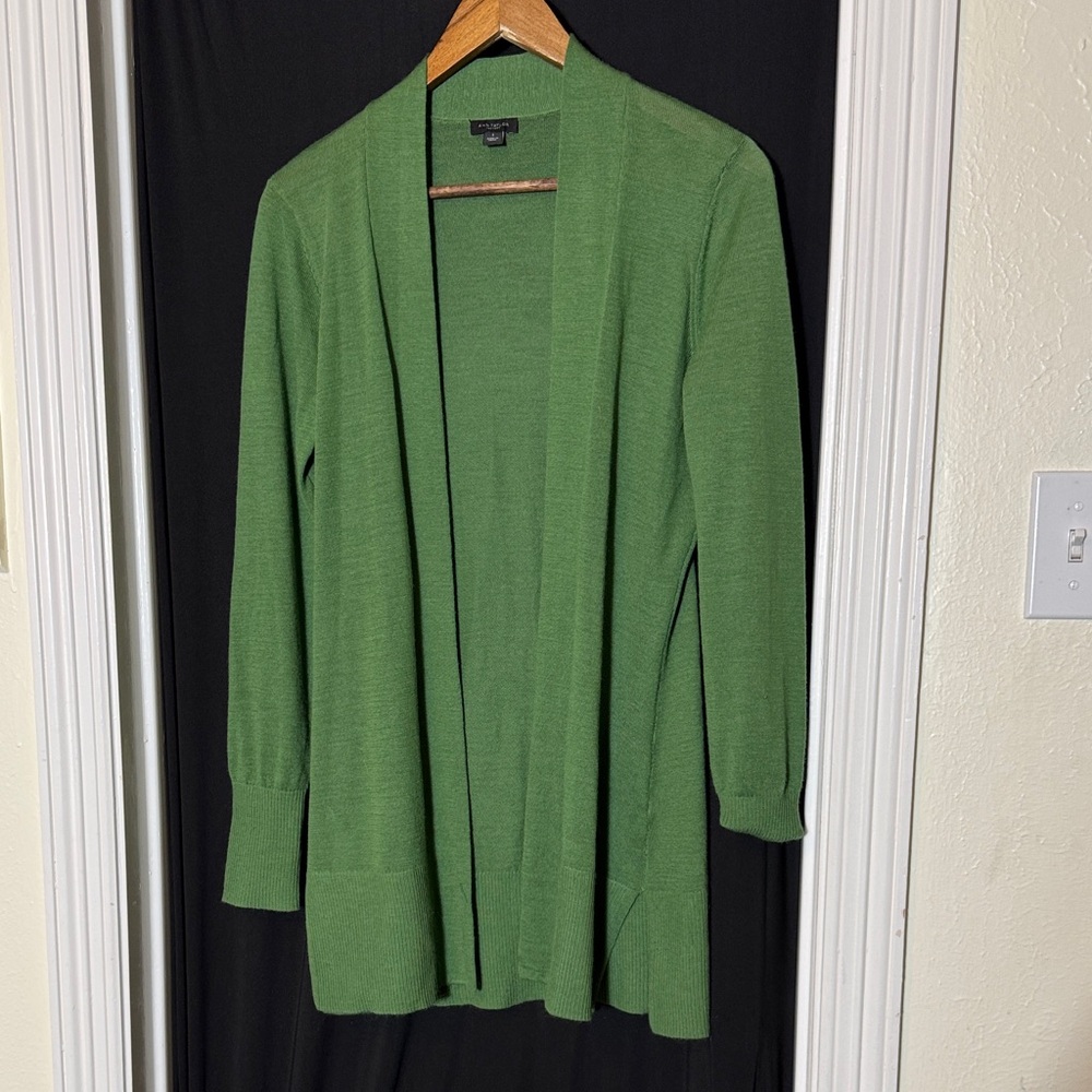 Ann Taylor Vibrant Green Cardigan